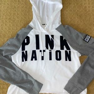 VS Pink Nation Cropped Hoodie